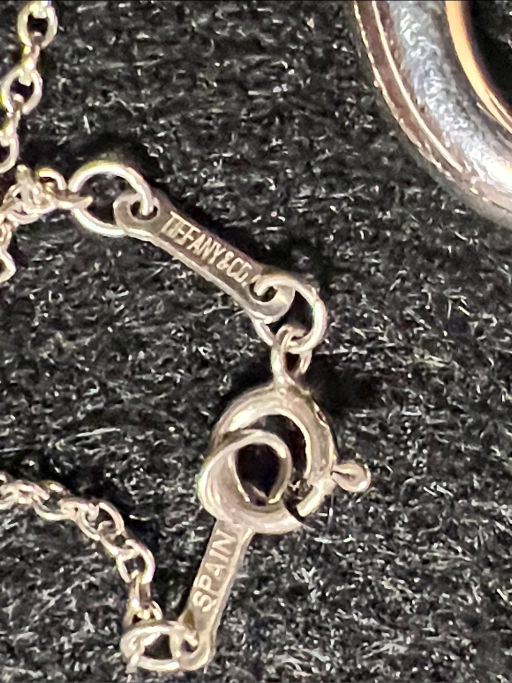 Tiffany & Co. Elsa Peretti 35 mm 925 Silver Floating Heart Pendant, 32”Necklace - Picture 6 of 6